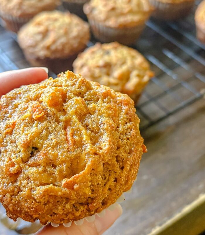 Healthy Morning Glory Muffins with Freshly Milled Flour